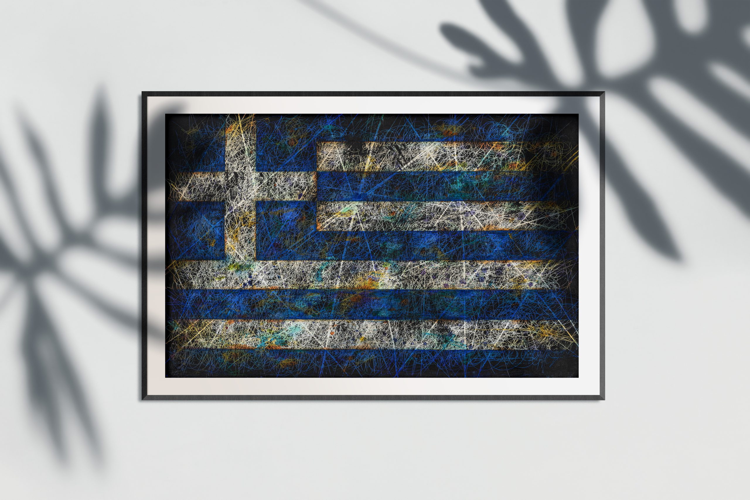 Flag of Greece as Living Room Wall decor Flag of Greece as Living Room Wall decor