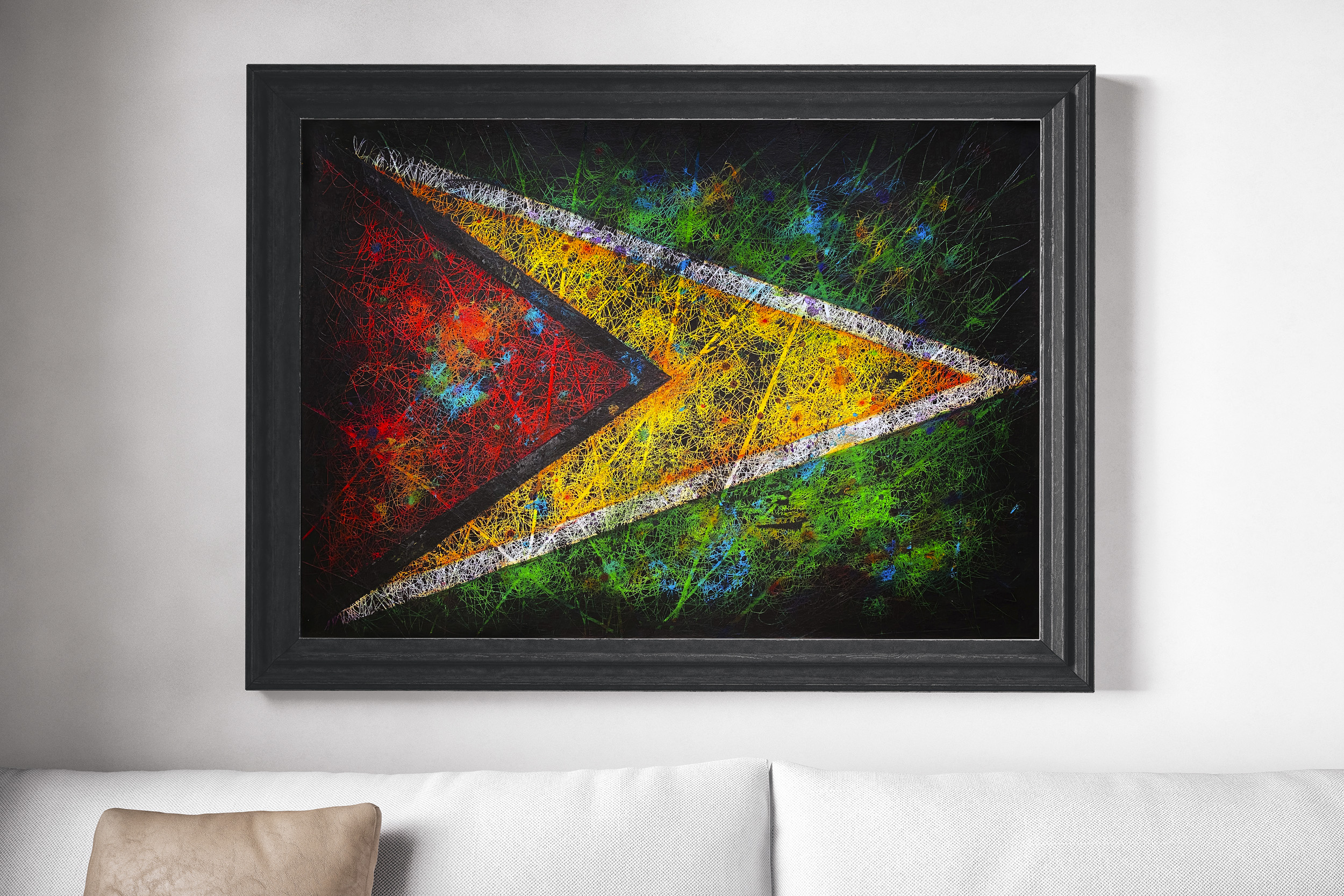 thumbnail interactive-video image 1 of DG Graphics Guyana Flag Lips Art Vinyl Decal - 5'' X 4'' Sticker For Wall, Window, Car 1 of 11